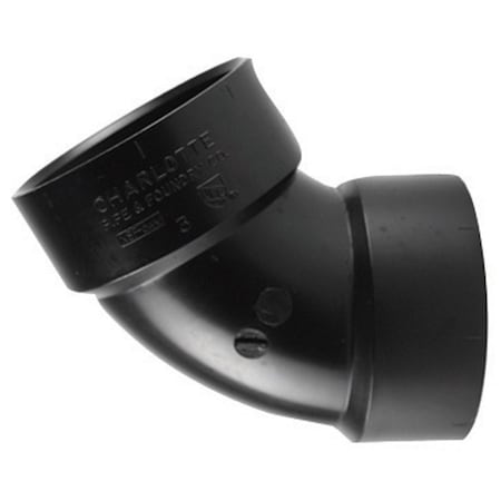 Charlotte Pipe And Foundry Charlotte Pipe 2 in. Hub X 2 in. D Hub ABS 60 Degree Elbow ABS003190800